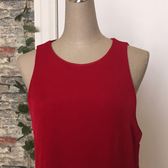 Forever 21 Red Sleeveless Dress Sz L - Picture 5 of 7